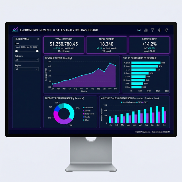 E-commerce Sales Dashboard